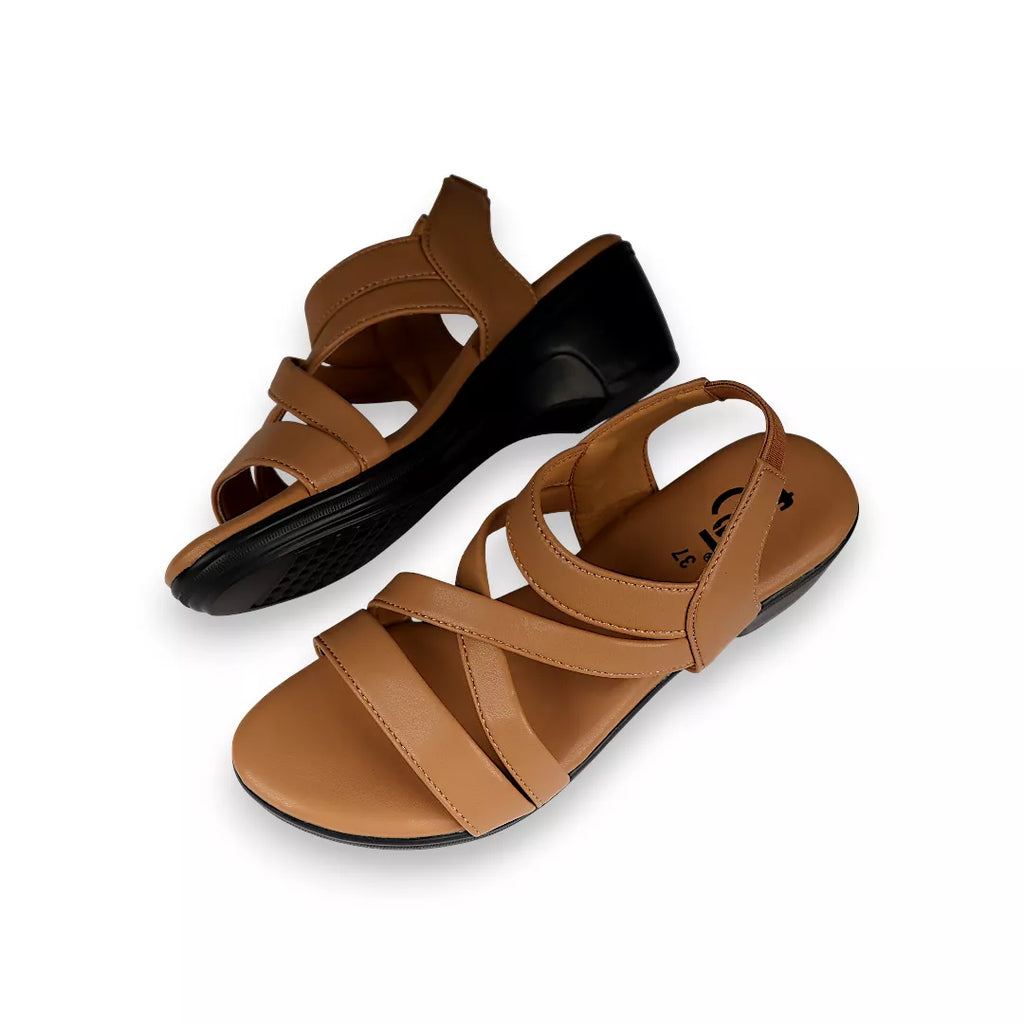 Criss Cross Semi Heel-982