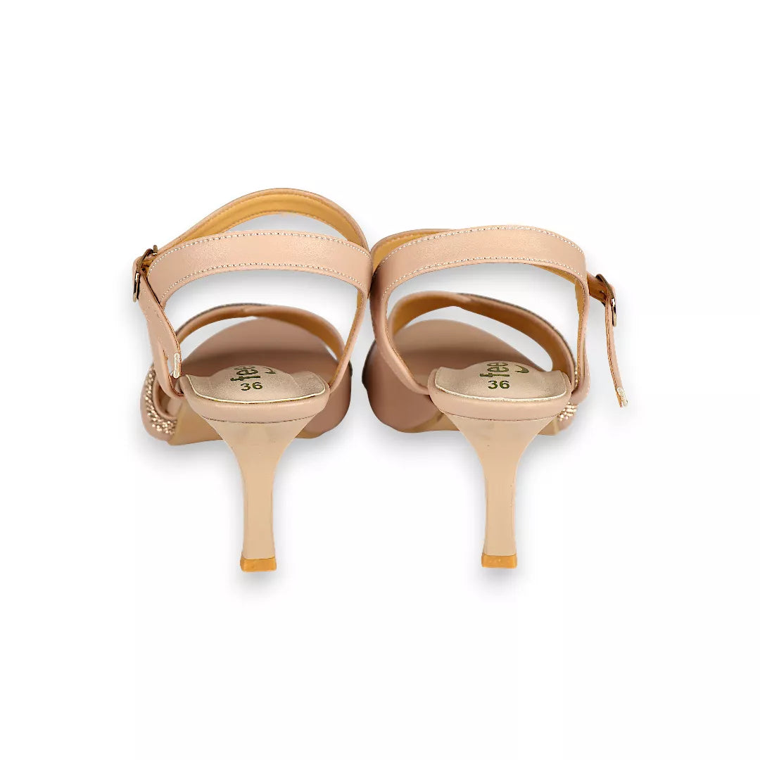 Ankle Knot Pencil Heel-971