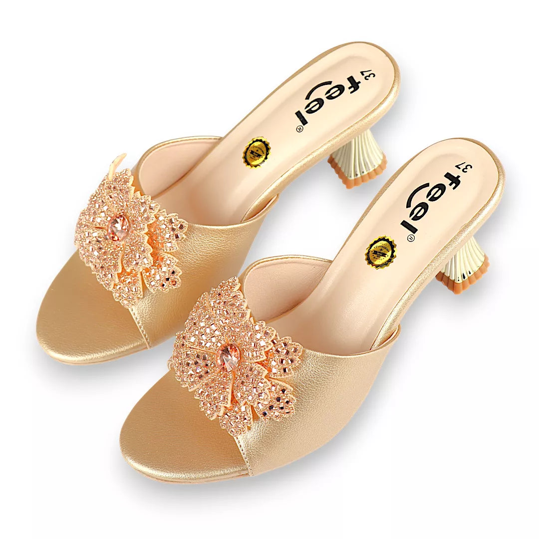Flower Stone Heel-994