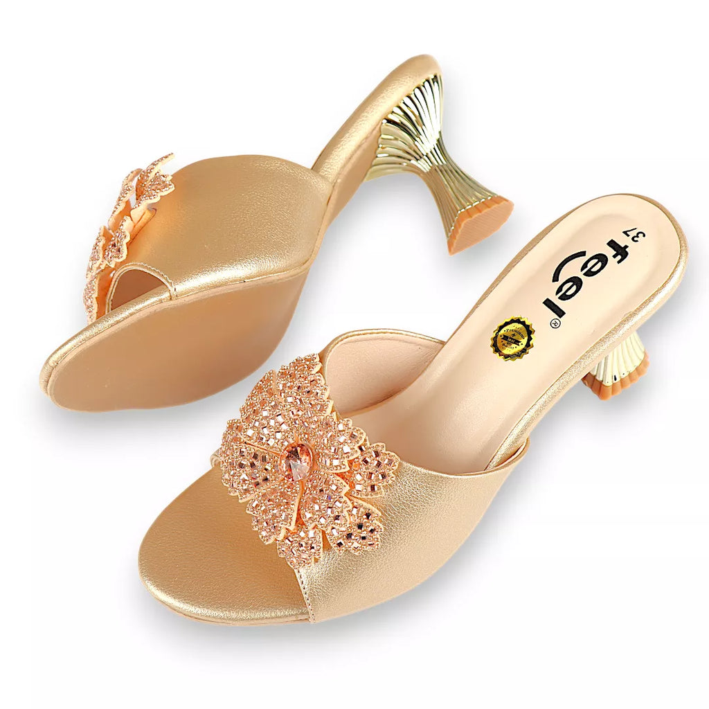 Flower Stone Heel-994
