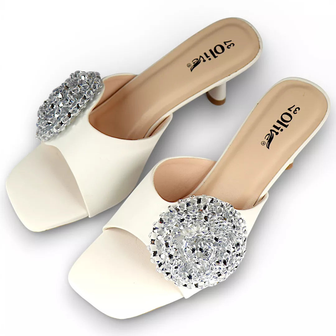Flower Pencil Heel-957
