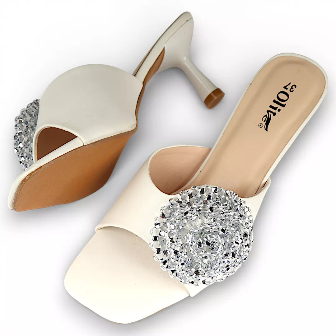 Flower Pencil Heel-957