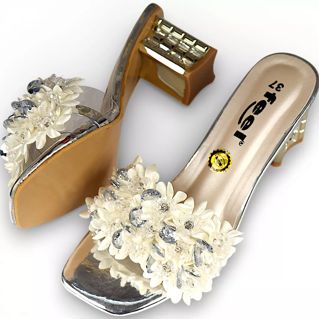 Flower Slide Heel-955
