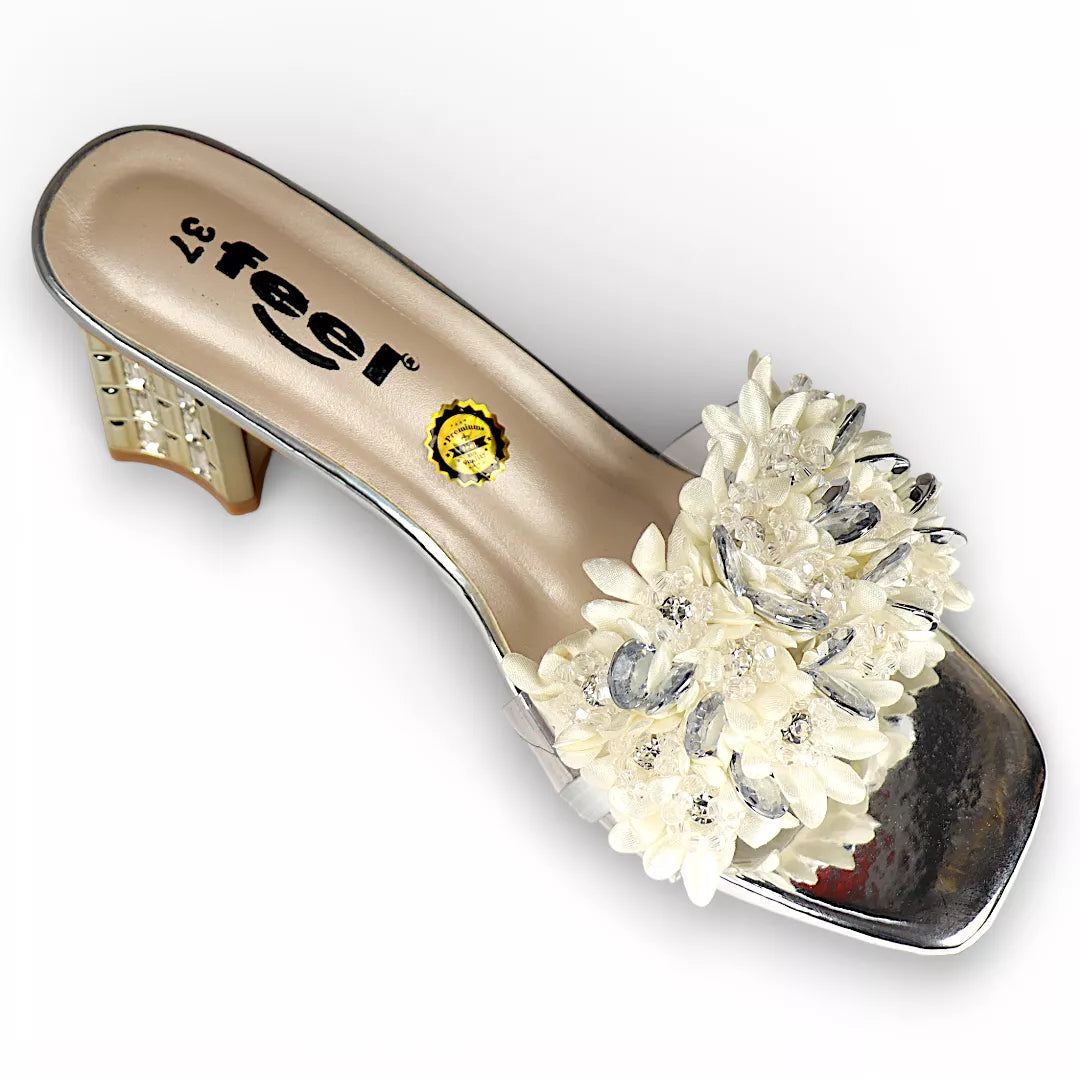 Flower Slide Heel-955