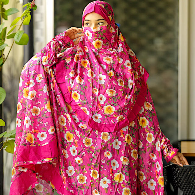 Frill Niqab Khimar-AA03 Hover Image