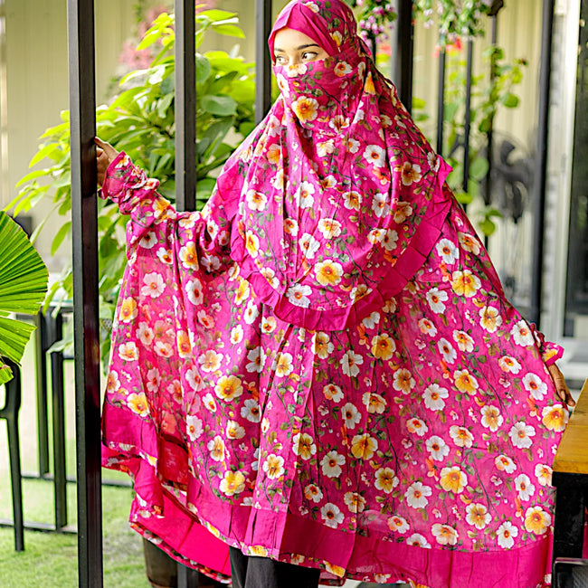 Frill Niqab Khimar-AA03 Main Image