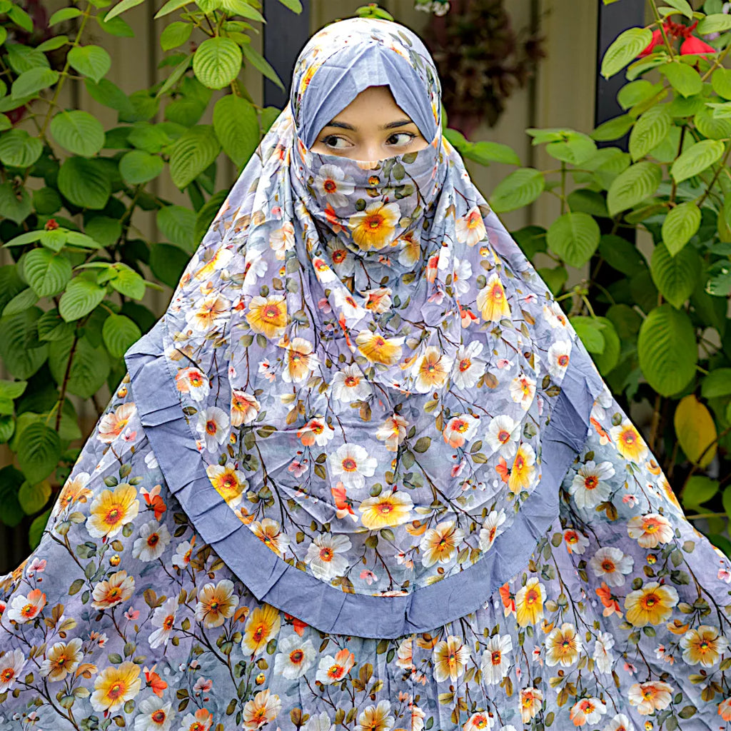 Frill Niqab Khimar-AA04