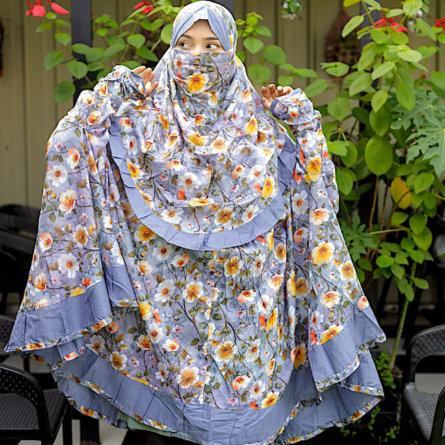 Frill Niqab Khimar-AA04 Main Image