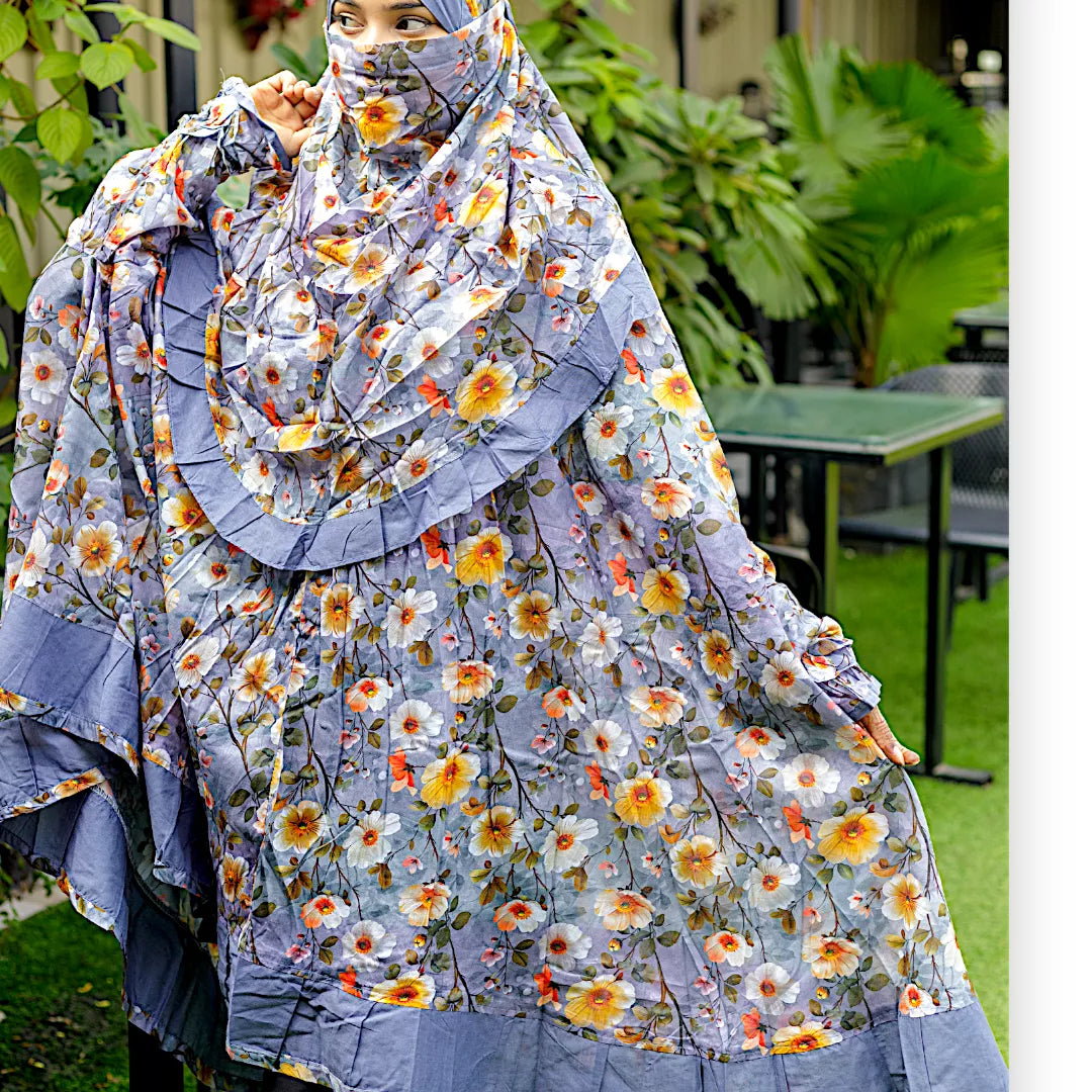 Frill Niqab Khimar-AA04