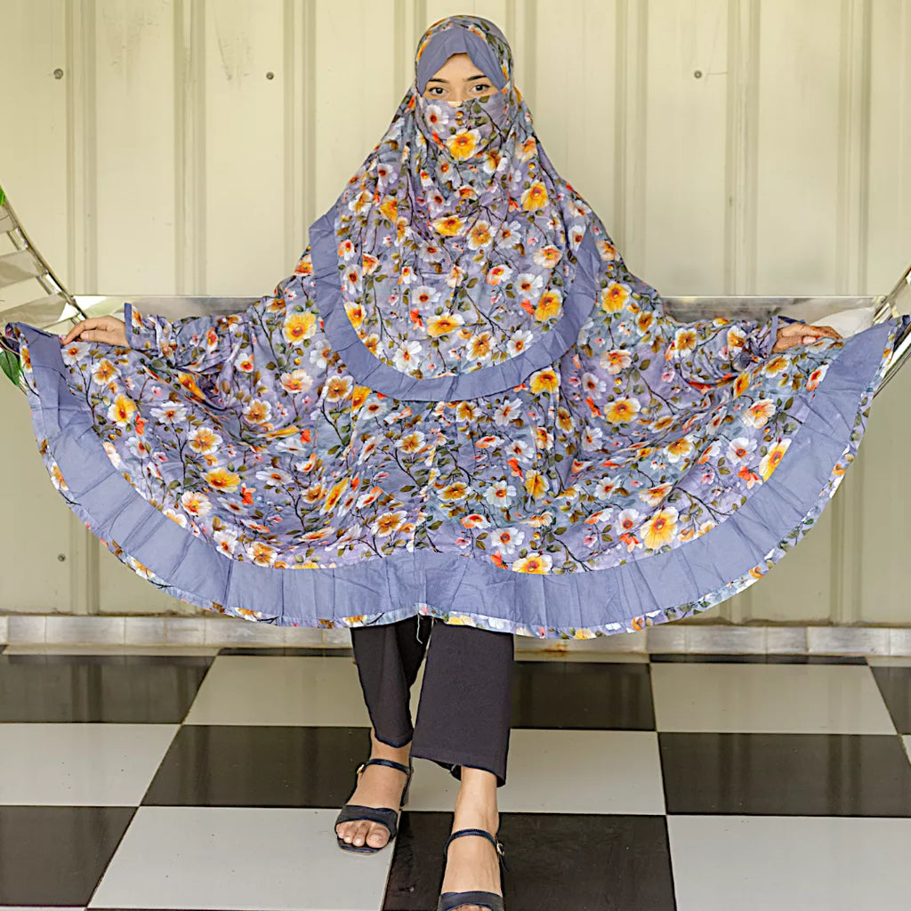 Frill Niqab Khimar-AA04