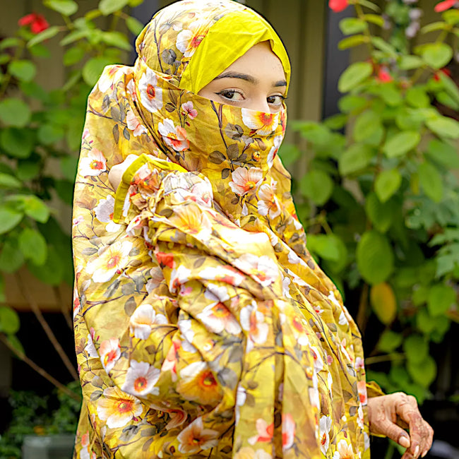 Frill Niqab Khimar-AA02 Main Image